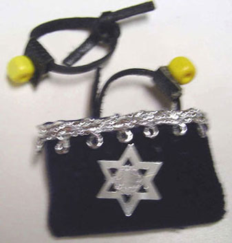 Dollhouse Miniature Tefillin & Bag